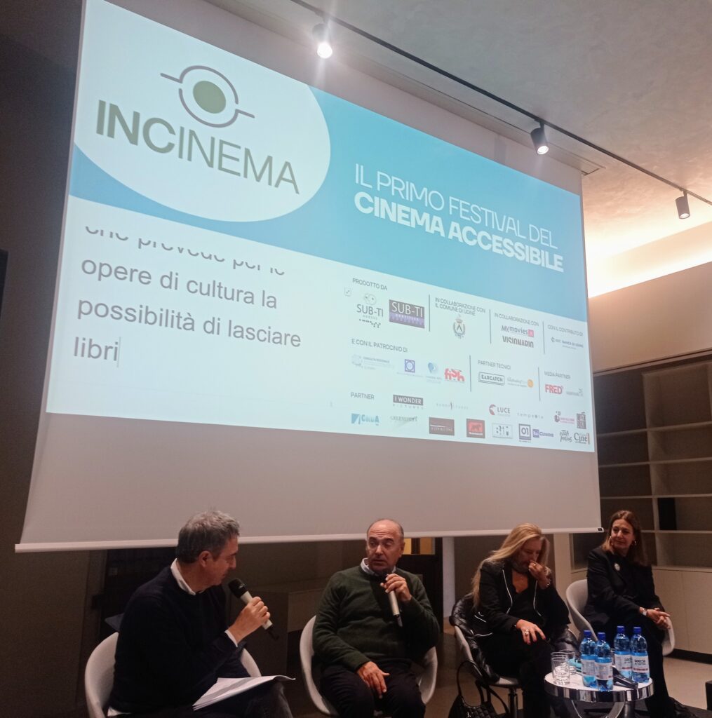 Tavola rotonda “Il cinema per tutti. L’accessibilità culturale in Italia” all'interno di INCinema - Festival del Cinema Inclusivo.